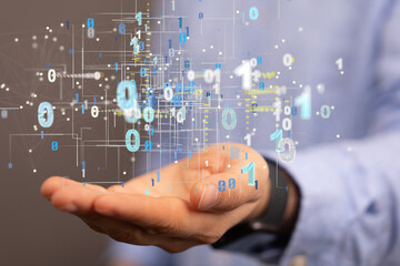 Technology background. Big data concept