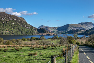 Fototapeta premium Evening drive down to Ullswater