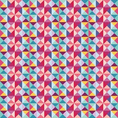 Colorful square pyramid 3d tiles. Abstract seamless pattern. 3d pyramid pattern background. Vector background.