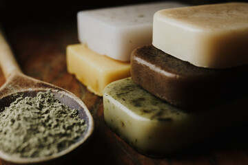rustic layout for natural soap