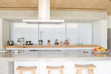 Counter top in modern kitchen