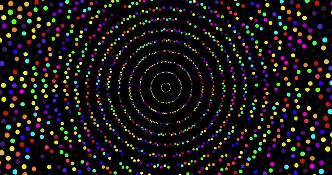 Disco music party background spin light motion. play rotating