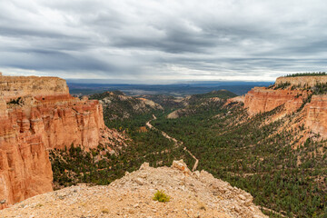 Fototapeta na wymiar Utah, Bryce Canyon National Park, Bryce Canyon and Hoodoos