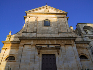 Fototapeta na wymiar Church of Grieved Lady Mary, Locorotondo, Italy