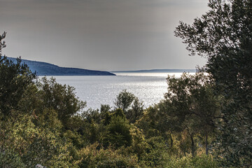 scenic view of the adriatic sea at cres island