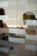 Business people talking in office