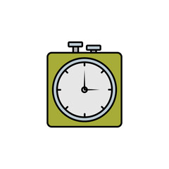 chess clock line colored icon. Signs and symbols can be used for web, logo, mobile app, UI, UX