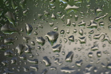 Gotas de agua en la ventana