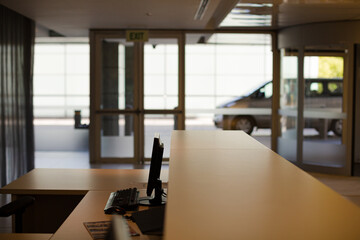 Empty office reception