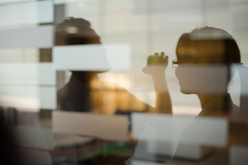 Business people talking in office