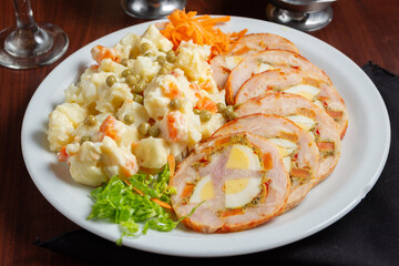 matambre con ensalada rusa