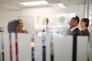 Business people talking in meeting