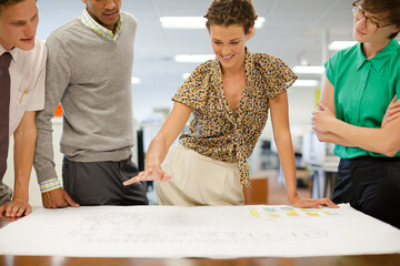 Business people talking in meeting