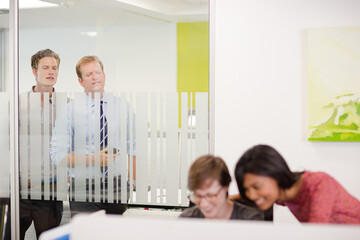 Fototapeta premium Business people talking in meeting