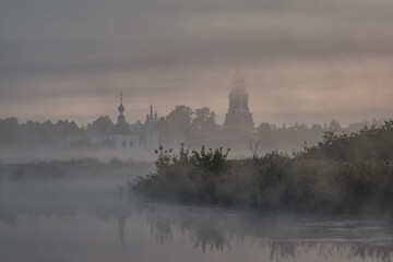 In The Thick Mist
August Morning In Suzdal
 - obrazy, fototapety, plakaty