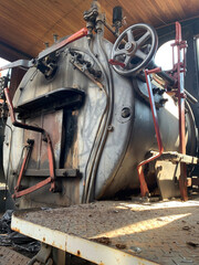 Old locomotive in São Roque, on the old wine route. Touristic place in the interior of the state of São Paulo.