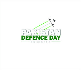6th September. Happy Defense Day Pakistan. - obrazy, fototapety, plakaty