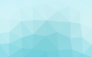 Fototapeta premium Light BLUE vector polygonal pattern.