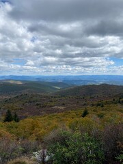clouds over the mountains
