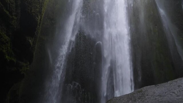 Gljufrabui or Gljufurarfoss hidden waterfall in Iceland