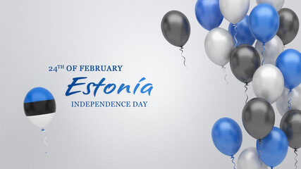 Estonia independence day - obrazy, fototapety, plakaty