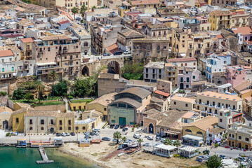 Fototapeta premium View on Castellammare del Golfo town on Sicily Island, Italy