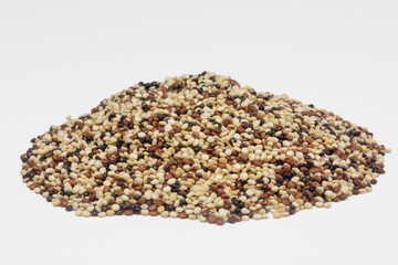 Quinoa Mix isolated in white background