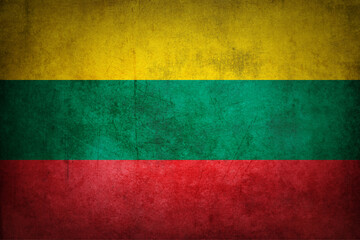 Grunge Lithuania flag