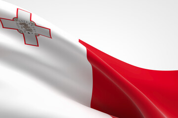 Flag of Malta - obrazy, fototapety, plakaty