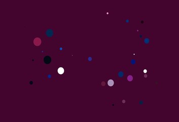 Light Blue, Red vector template with circles.