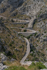 Fototapeta premium twisting and winding road serpentine