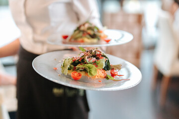 Delicious salad at a wedding