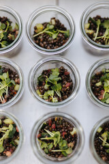 Delicious appetizers and food at a party
