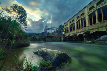 fine art image of the old hydroelectric power station of Chulilla