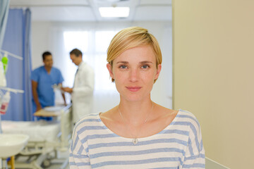 Fototapeta premium Patient leaving hospital room