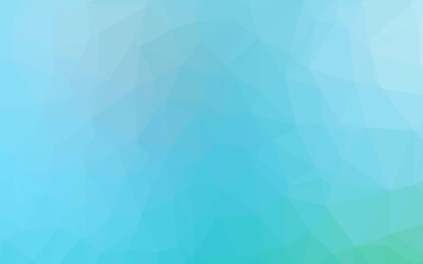 Obraz premium Light Blue, Green vector low poly cover.