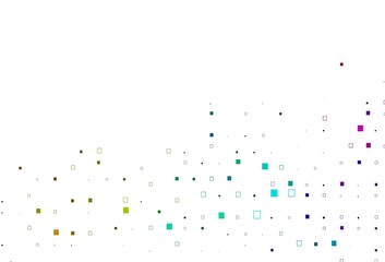 Light Multicolor, Rainbow vector layout with rectangles, squares.