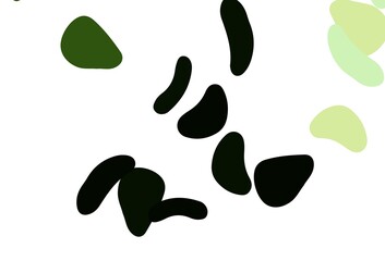 Light Green vector background with abstract forms.