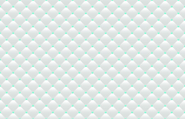 White luxury background with beads and rhombuses. Vector illustration. 