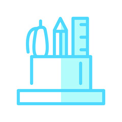 Obraz premium Illustration Vector Graphic of Pencil Stand icon