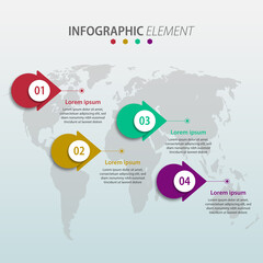 Business info graphic design can be used for work flow layout, diagram, annual report. 