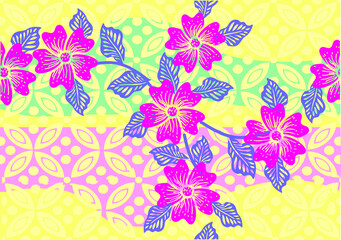 Indonesian batik motifs with very distinctive patterns. exclusive backgrounds. Vector Eps 10