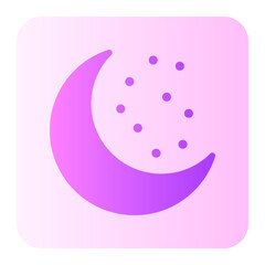 moon gradient icon