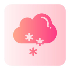 snowing gradient icon