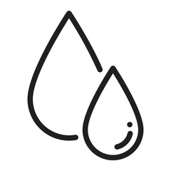 Raindrop line icon