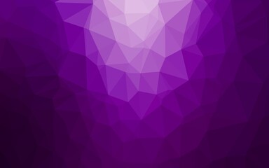 Obraz premium Dark Purple vector blurry triangle texture.