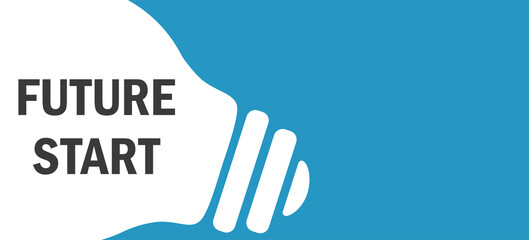 Future Start in lamp background illustration