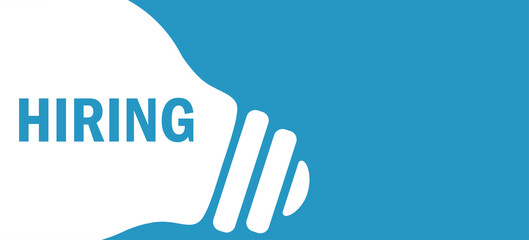 hiring in lamp background illustration