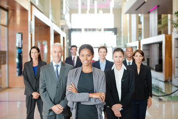 Obraz premium Business people posing in office