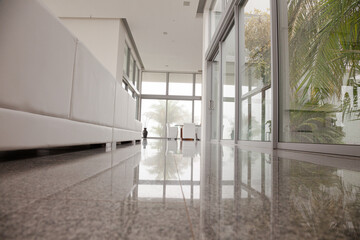 Granite floor in modern house